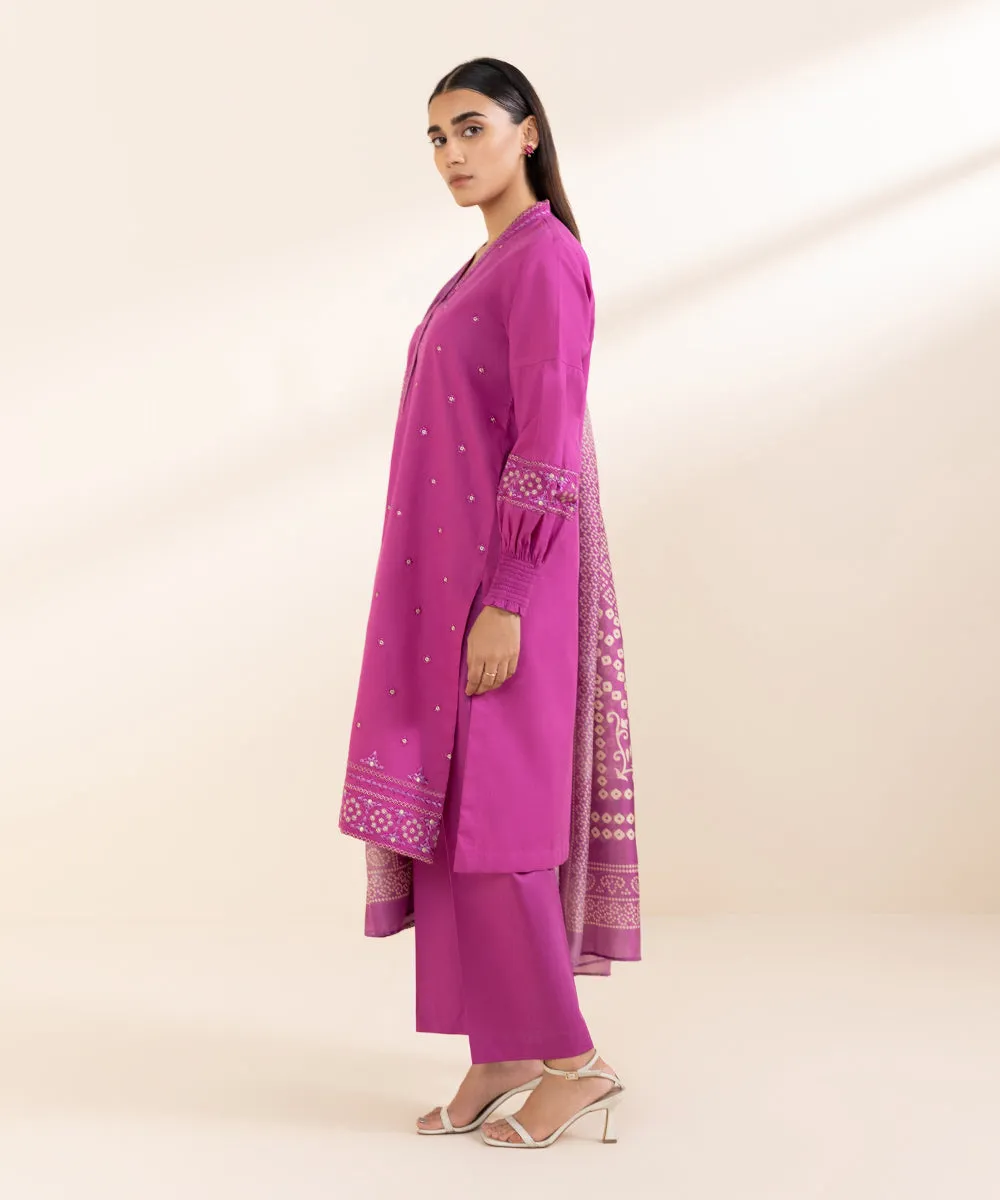 3 Piece - Embroidered Lawn Suit