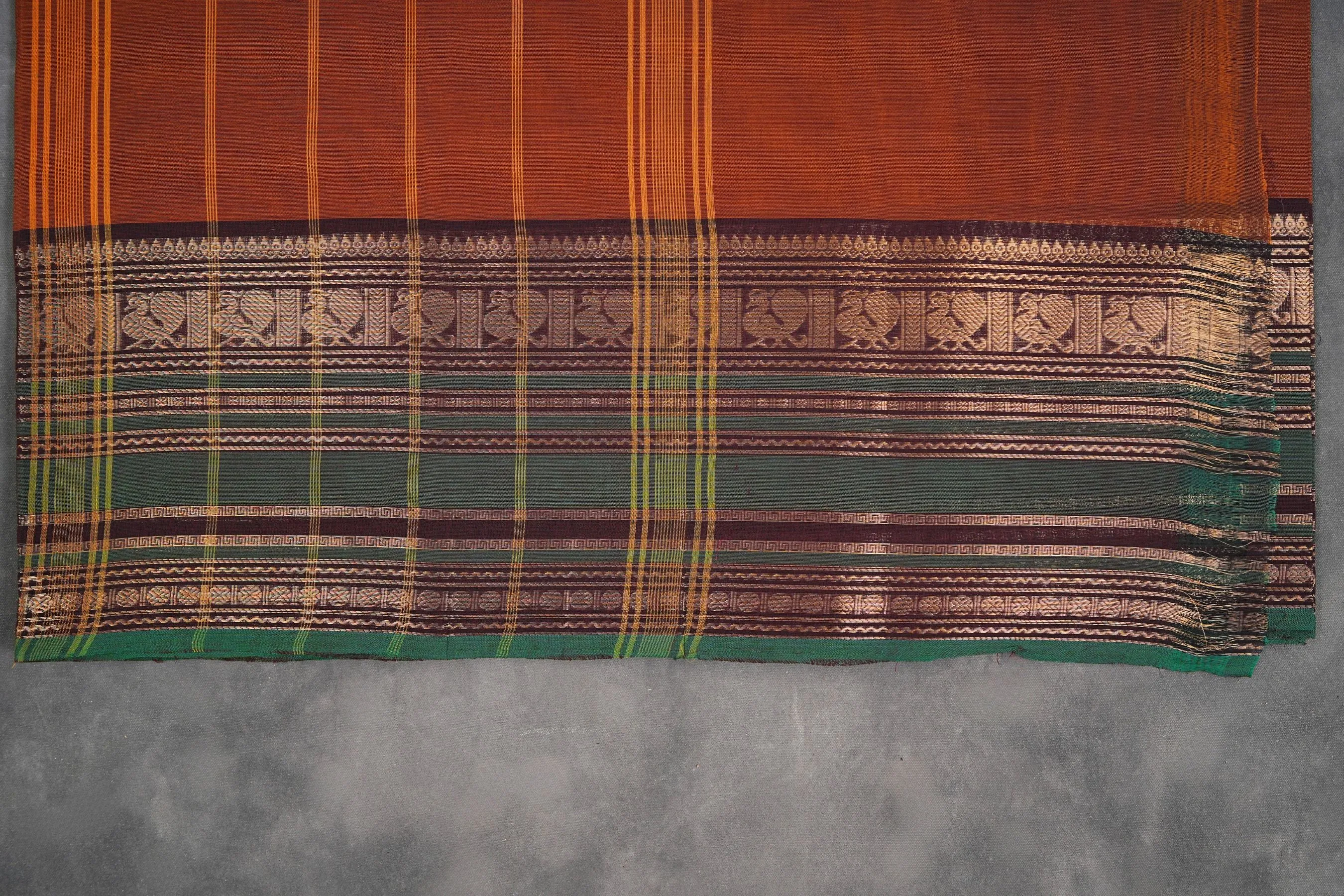 80-count Chettinad Cotton Saree: Experience Classic Indian Elegance