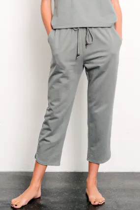 BRUSHED ORGANIC HEMP Cropped Joggers