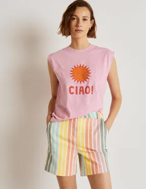 Classic Chino Shorts-Rainbow Stripe