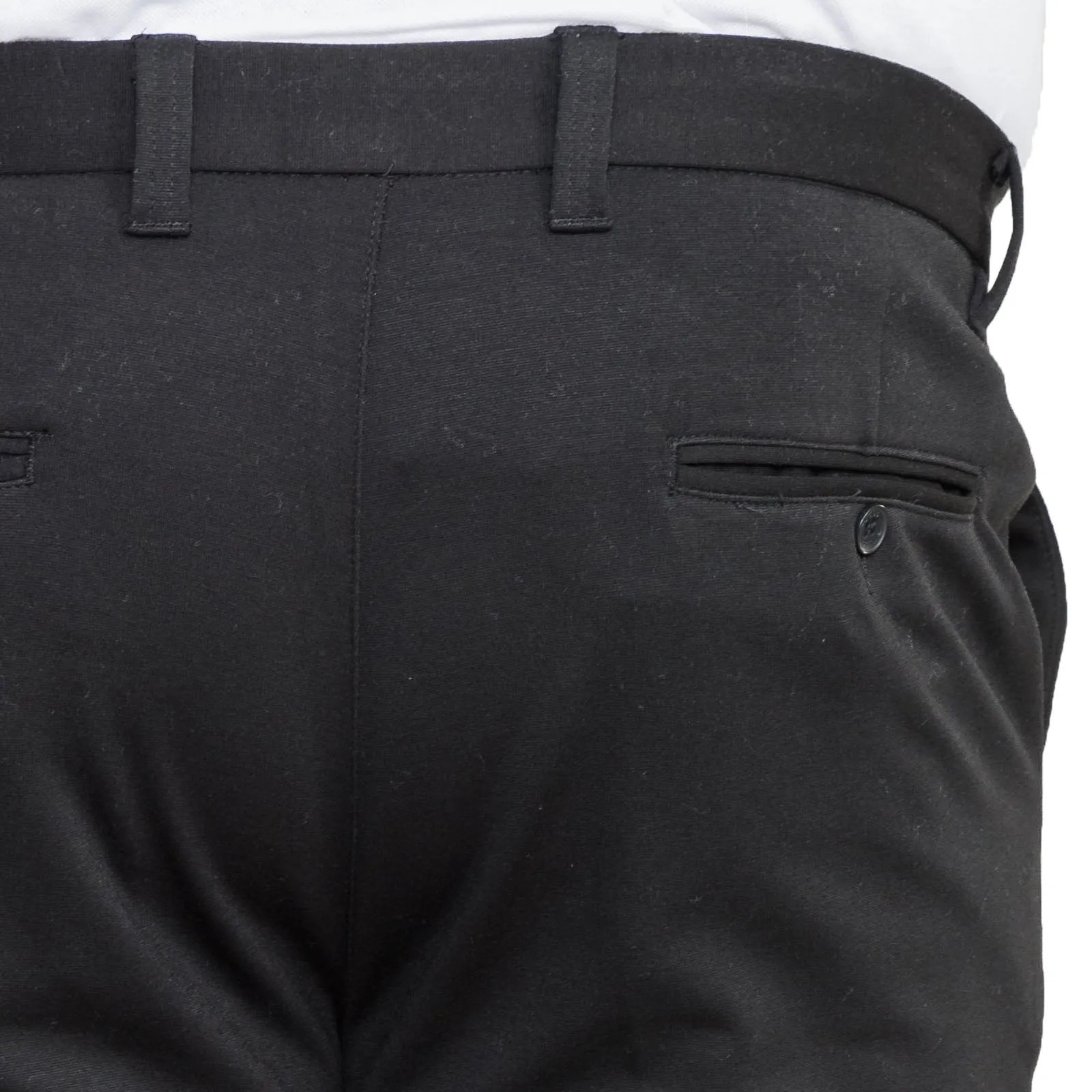 D555 Mens Yarmouth Big & Tall Kingsize Four Way Stretch Trousers - Black