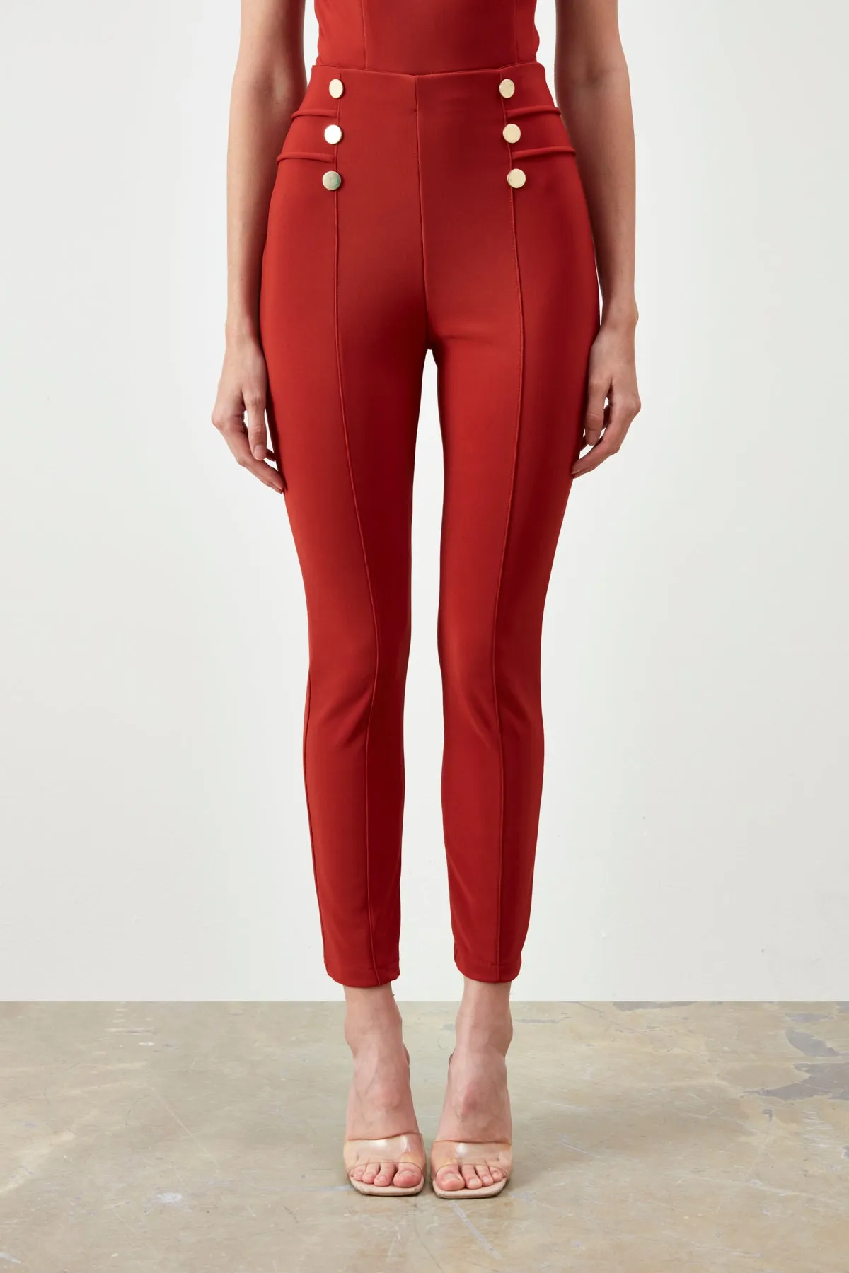 Dügmeme Detailed Trousers -
