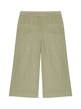 Flor Scallop Trim Corduroy Pants