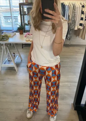 Geometric Printed Trousers | Monday Afternoon