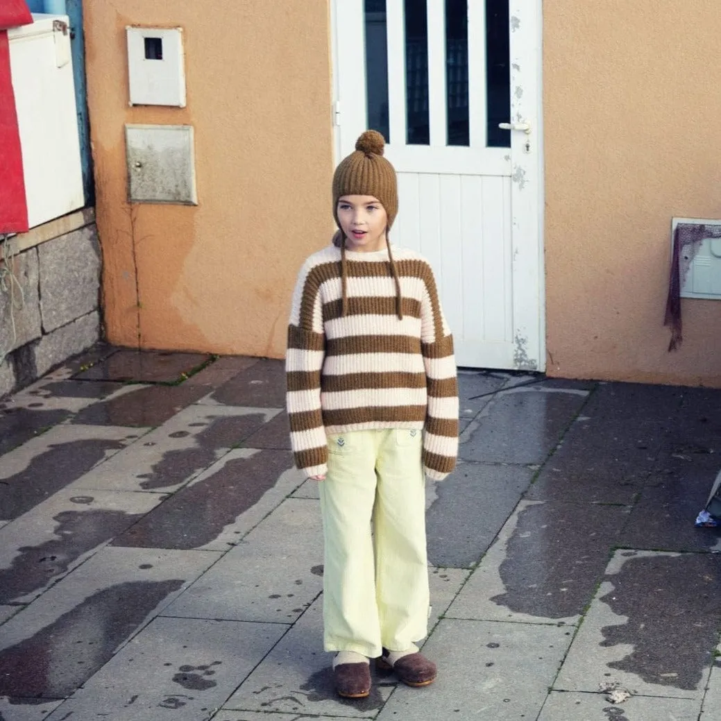 Girls Corduroy Trousers (Lime Green)