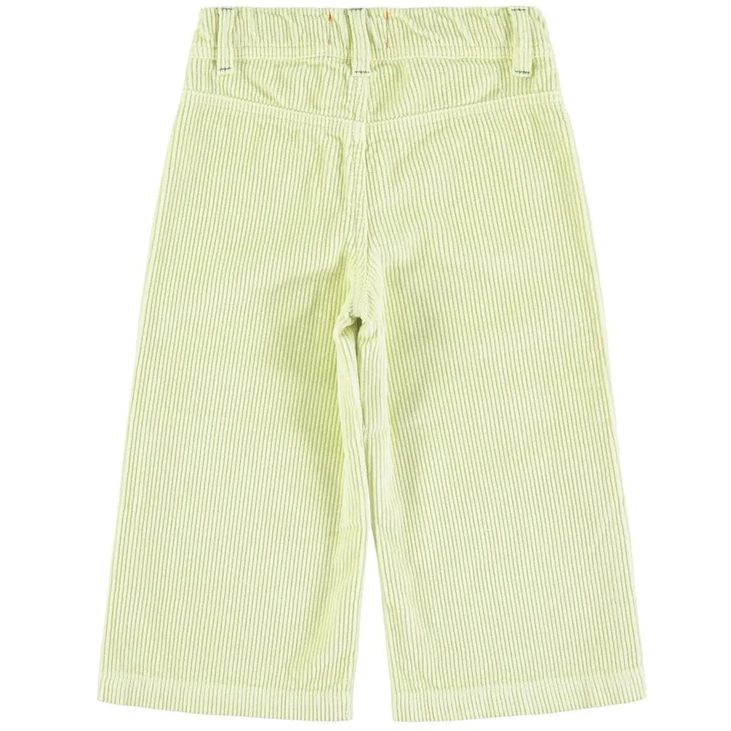 Girls Corduroy Trousers (Lime Green)