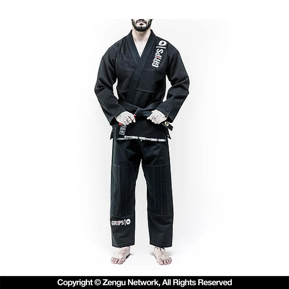 Grips "Primero Evo" Black BJJ Gi