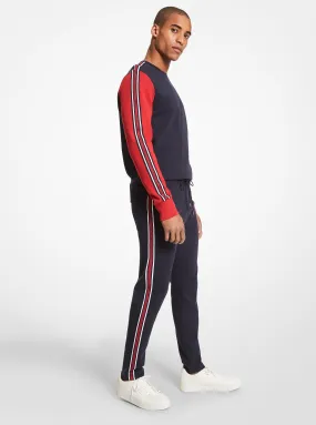 Logo Tape Cotton Blend Track Pant