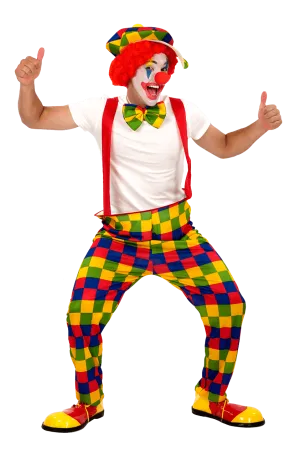 Mens Fun Circus Clown Costume