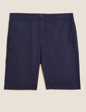 Pure Cotton Half Elasticated Chino Shorts