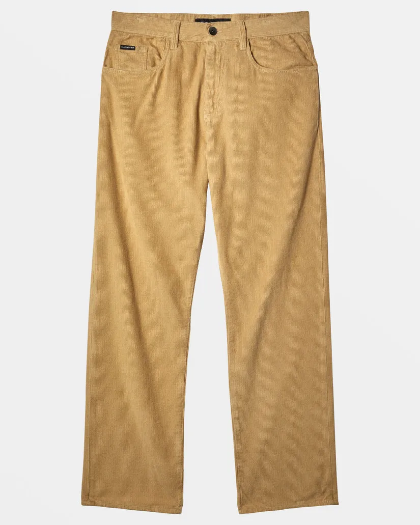 Quiksilver Landers Corduroy Straight Fit Pants - TWILL