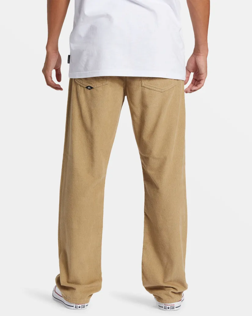 Quiksilver Landers Corduroy Straight Fit Pants - TWILL