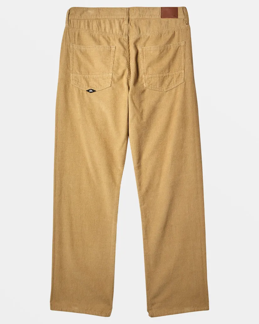Quiksilver Landers Corduroy Straight Fit Pants - TWILL