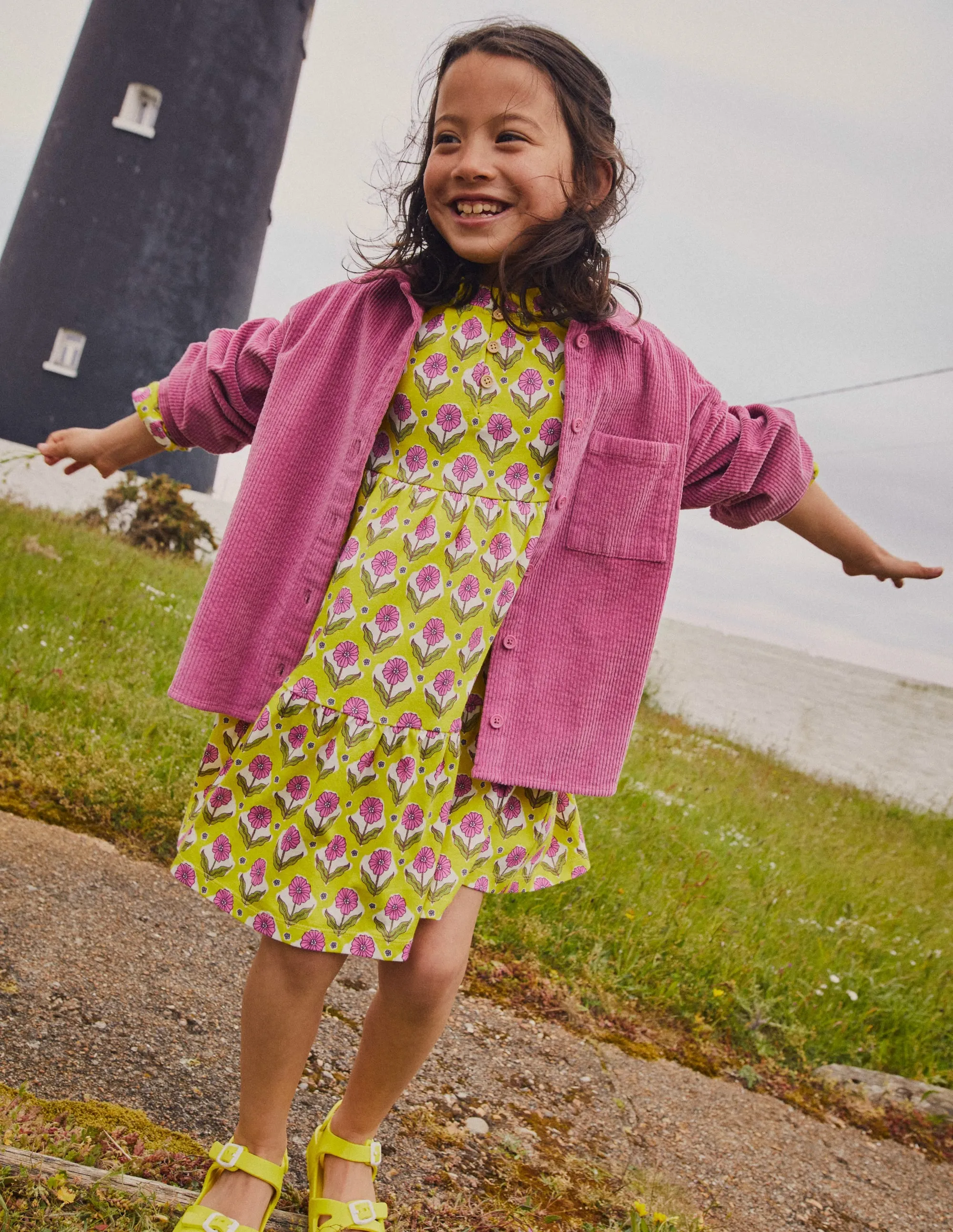 Relaxed Cord Shirt-Teacup Pink