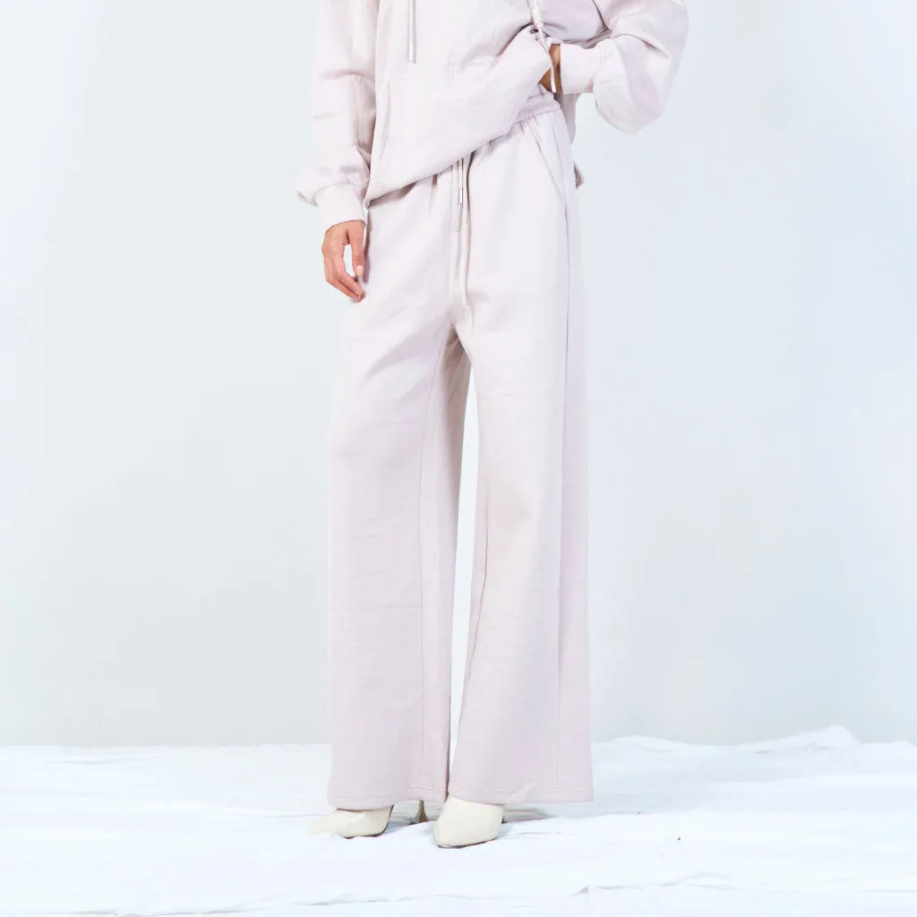 Relaxed wide-leg pants with drawstring wholesale