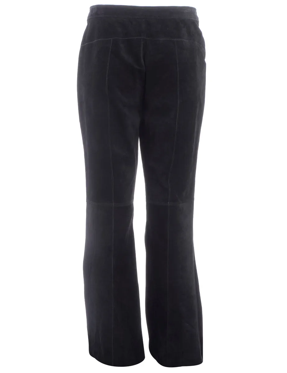 Reworked Suede Cali Bootcut Trousers - W32
