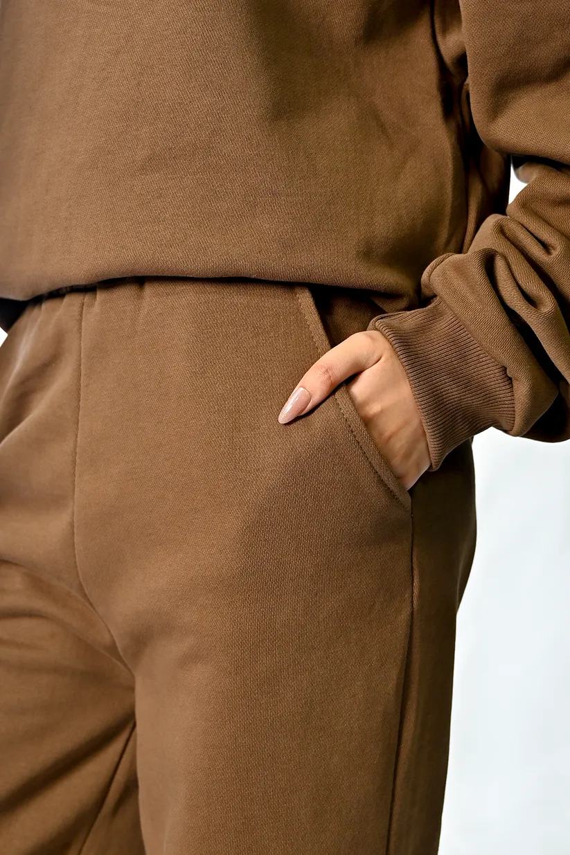 ROMAN COFFEE FLEECE  CO-ORD SET