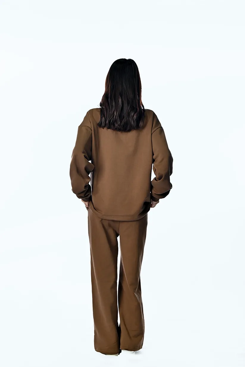 ROMAN COFFEE FLEECE  CO-ORD SET