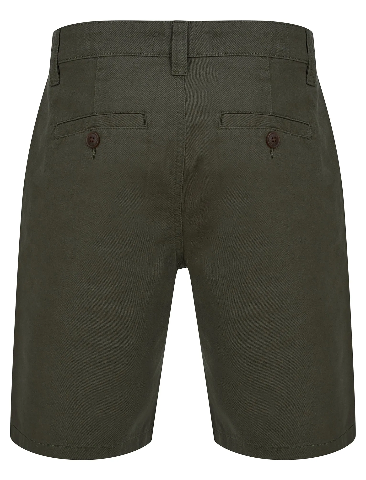 Somero Cotton Twill Chino Shorts in Khaki - Tokyo Laundry