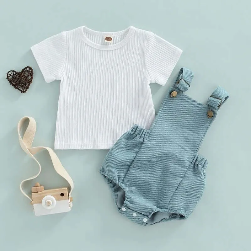 Taylor Corduroy Romper Set